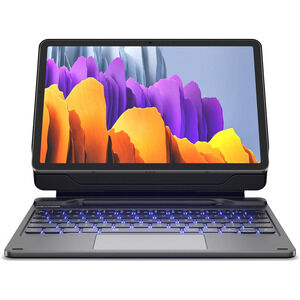 Keyboard Case for Galaxy Tab S9 FE 10.9"/ S9 11",Magnetic Stand,Trackpad,Backlit